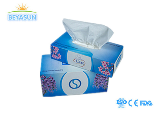 نرم 2 Ply 14GSM کاغذ چوبی نوجوانی پالپ جعبه مکعب سفید بافت صورت