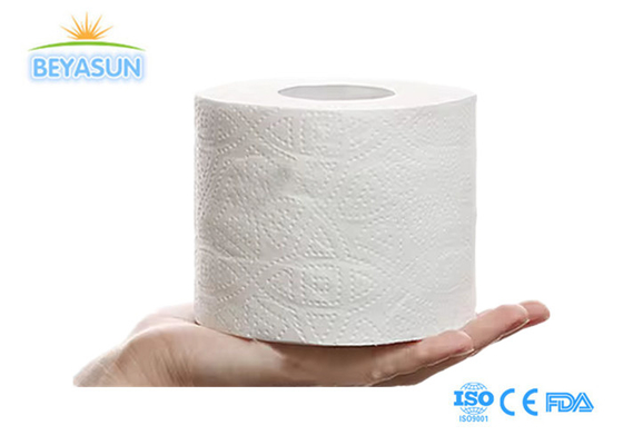 فابریکه فوق نرم کاغذ دستمال توالت حجم زیاد رول های استاندارد 3 لایه کاغذ حمام رول