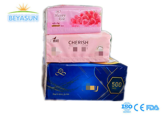 لوگو سفارشی کاغذ پارچه صورت عمده فروشی دوستانه با محیط زیست 3 Ply 4 Ply پاکسازی پارچه صورت 400 ورق