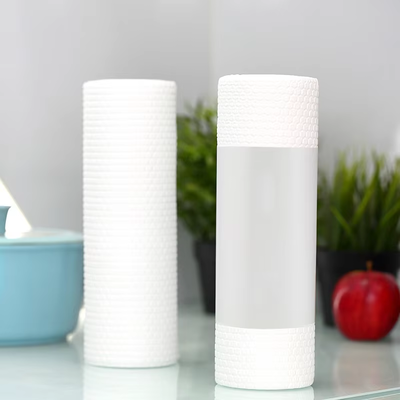 Absorbent Washable Eco-Friendly Kitchen Paper Towel Reusable 1 Ply 50/Pack White Roll